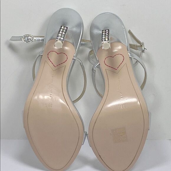 Sophia Webster Rosalind Crystal-Star Heel Metallic Leather Sandals size 39.5 - Picture 13 of 14